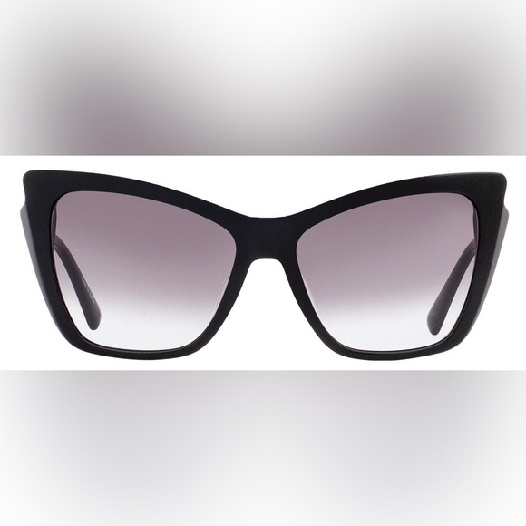 New Longchamp Black Cat-Eye Sunglasses - with Case